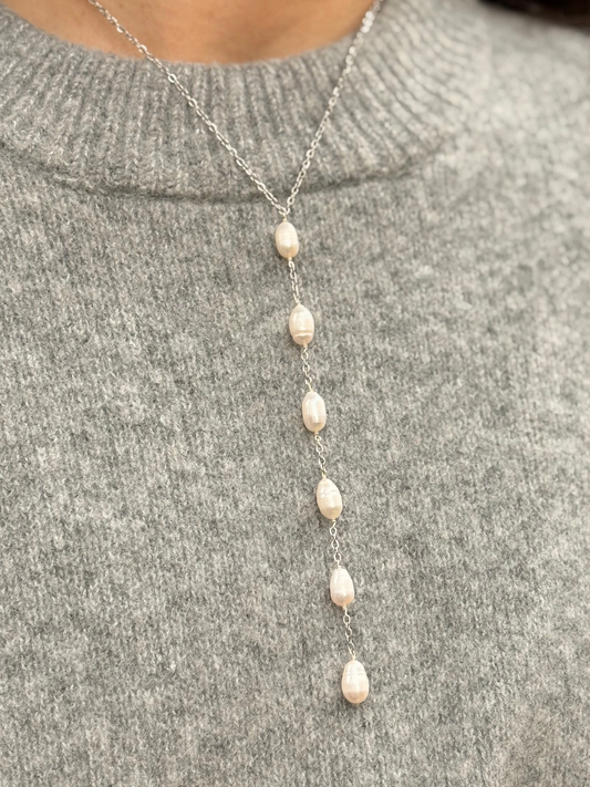 Collier Lariat de Perles - Luminesse
