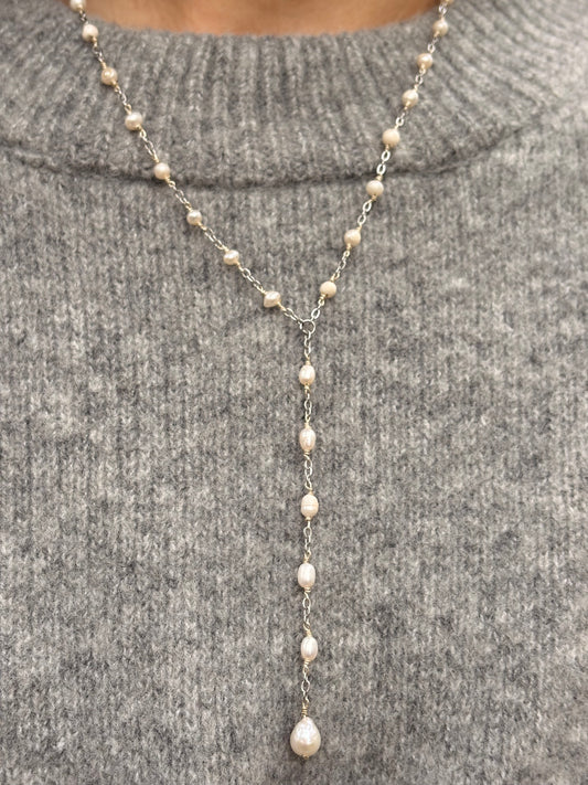 Collier de Perles - Cascade Perlée