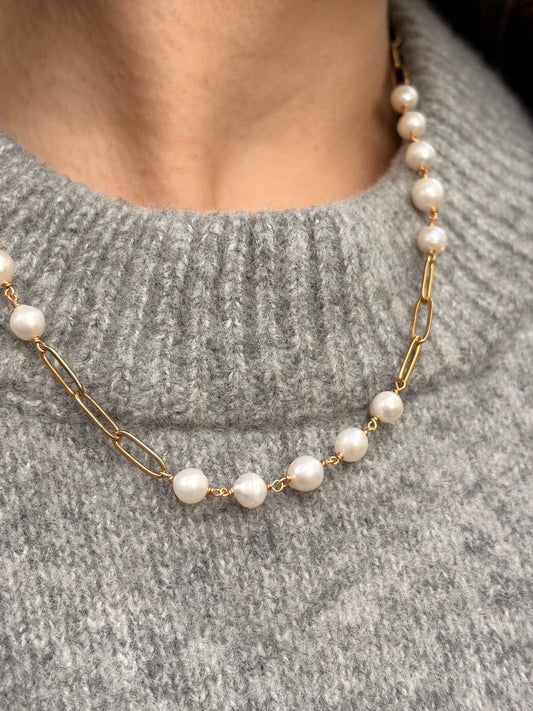 Collier de Perles- Nuance Perlée