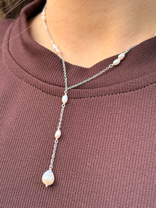 Collier de Perles - Double Rosée