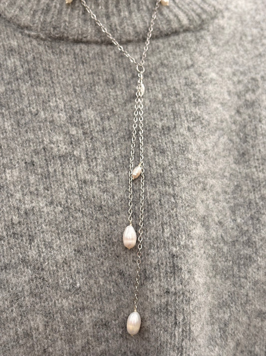 Collier de Perles - Cravate Nacré