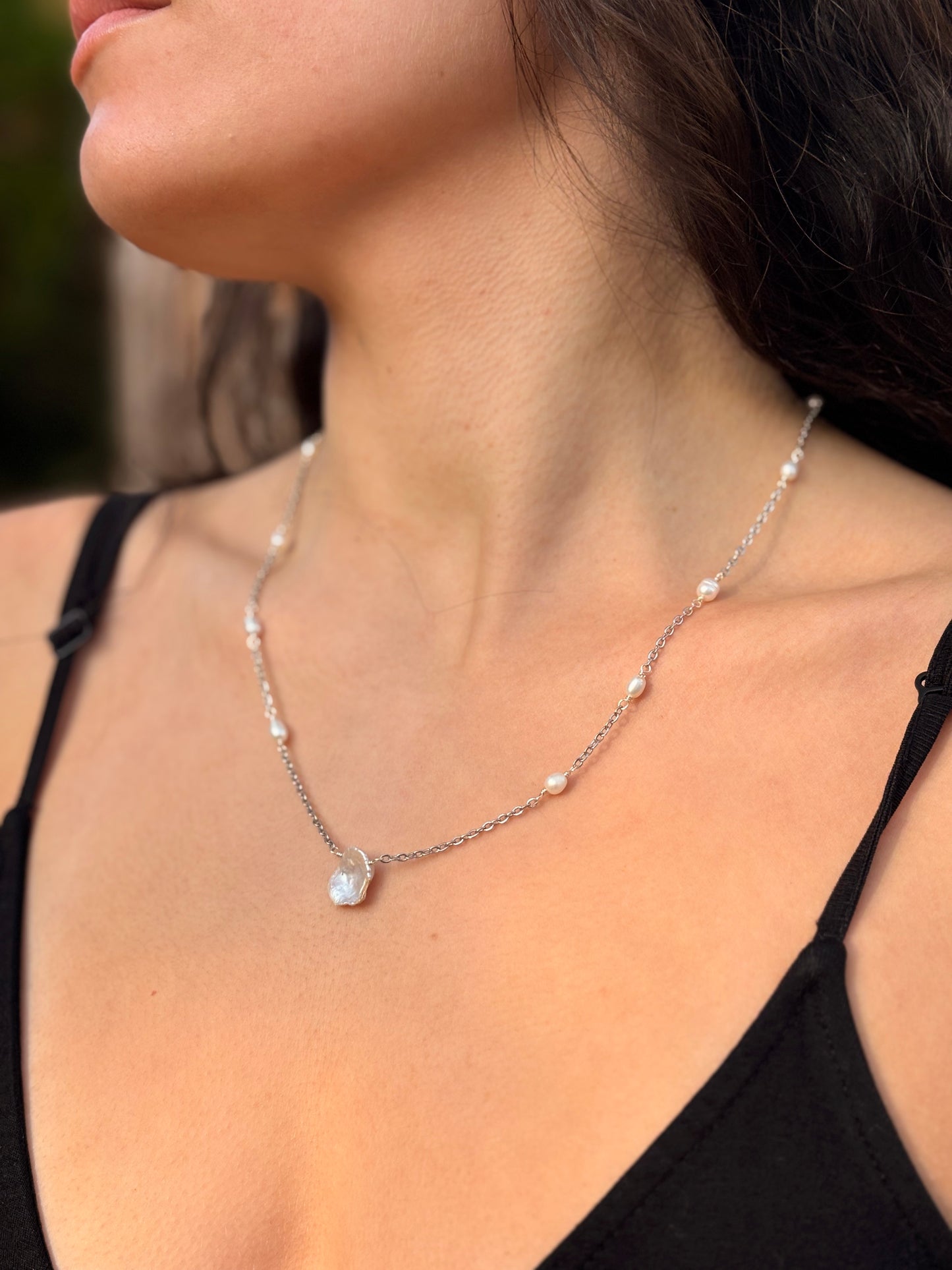 Perlenkette – Nachtperle