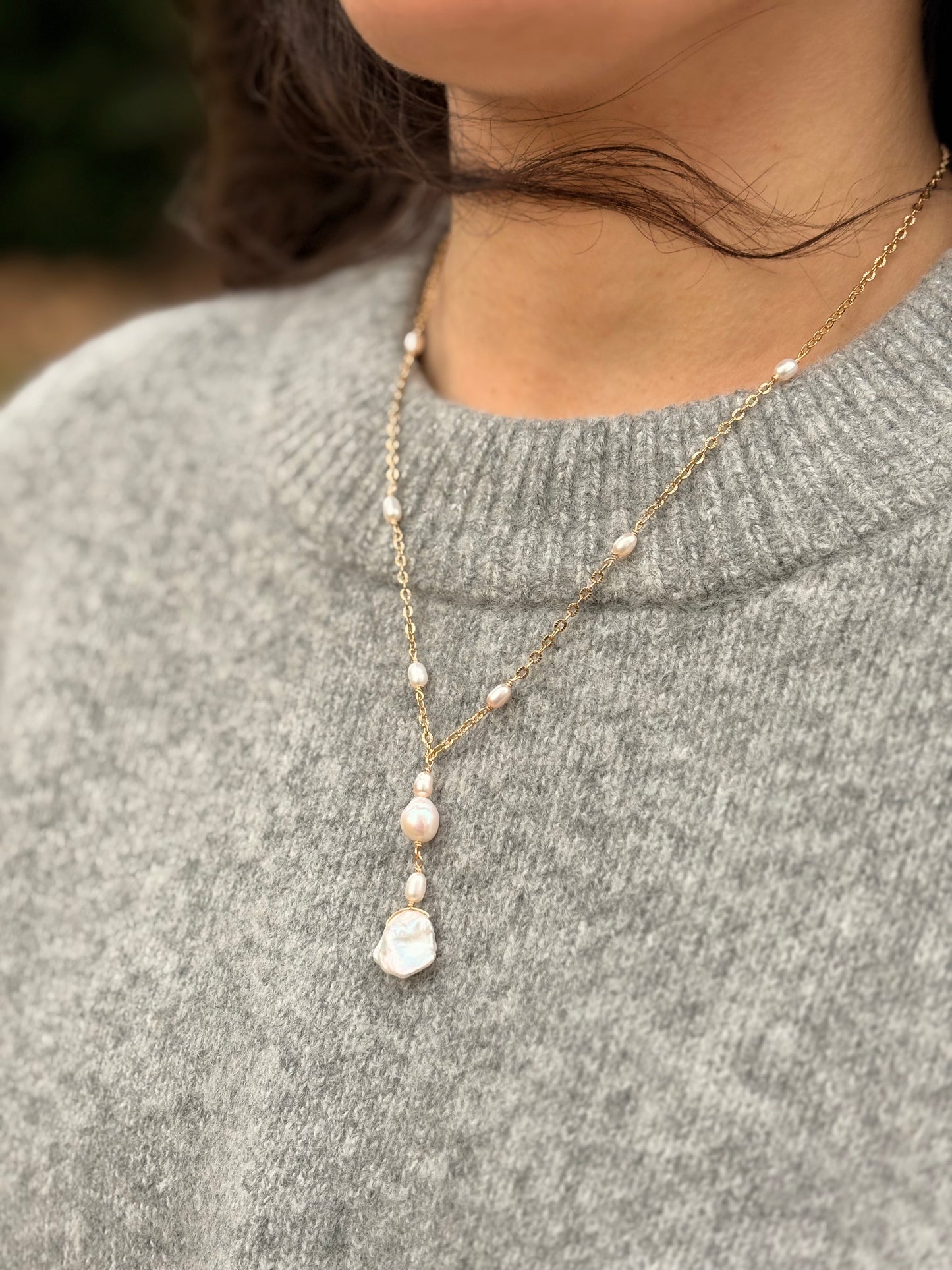 Pearl Necklace - Dawn Drop