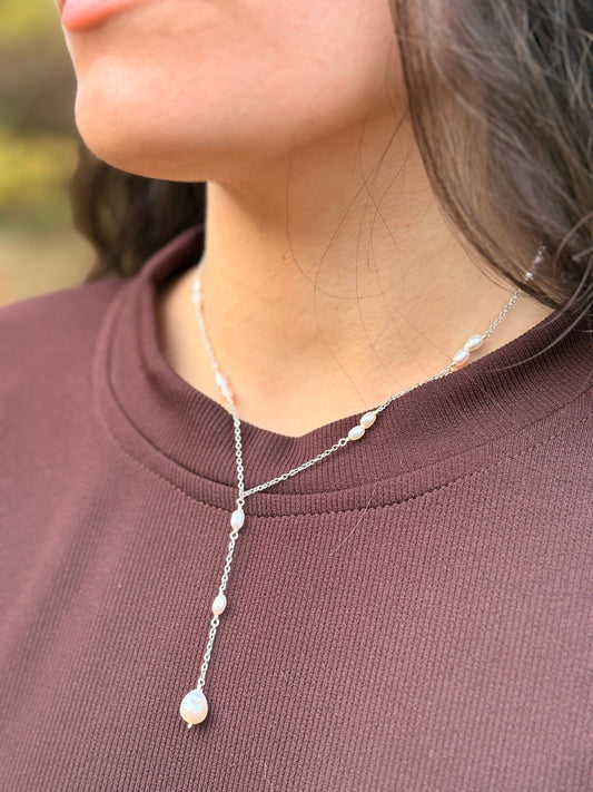 Collier de Perles - Double Rosée