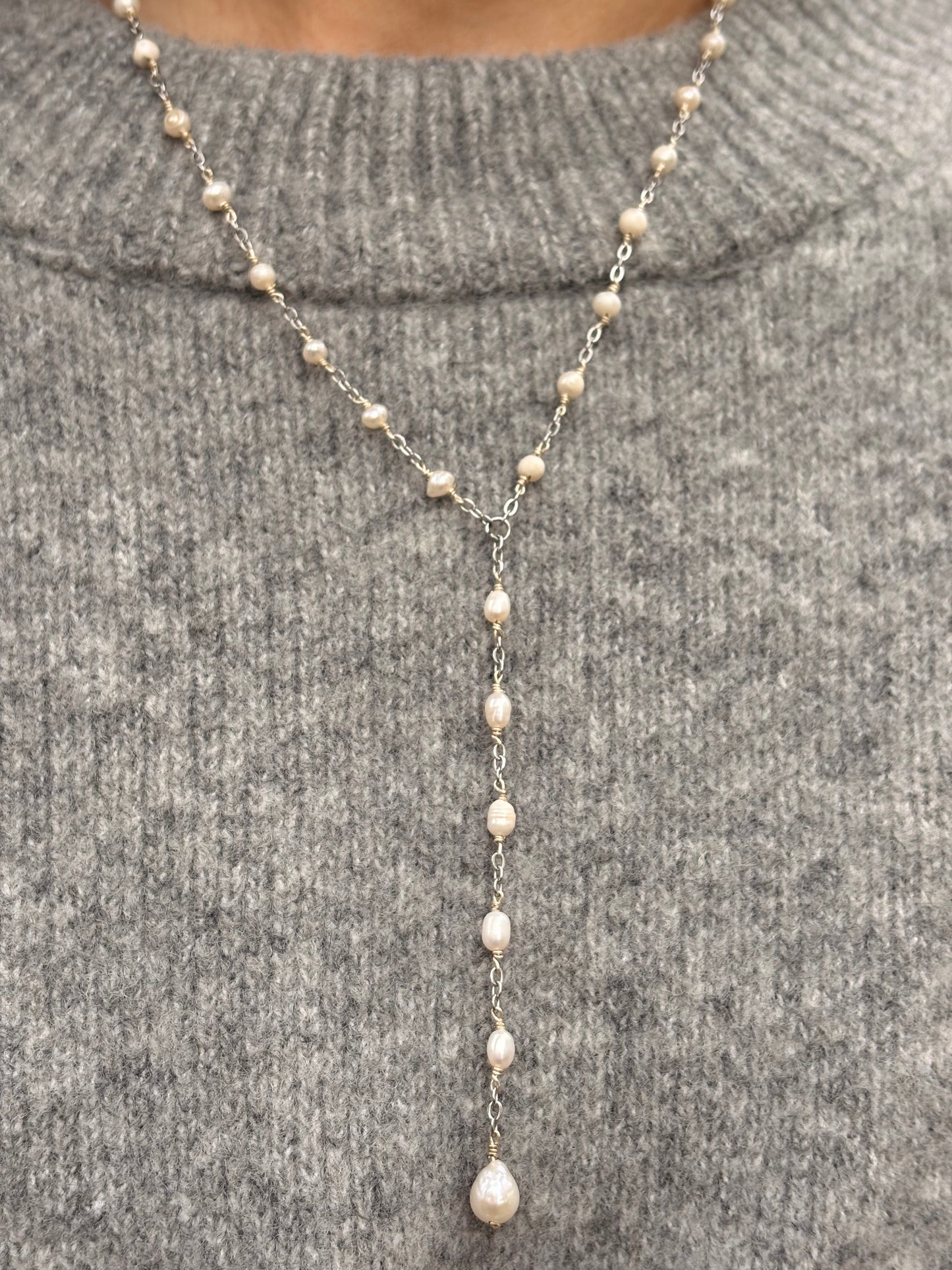 Collier de Perles - Cascade Perlée