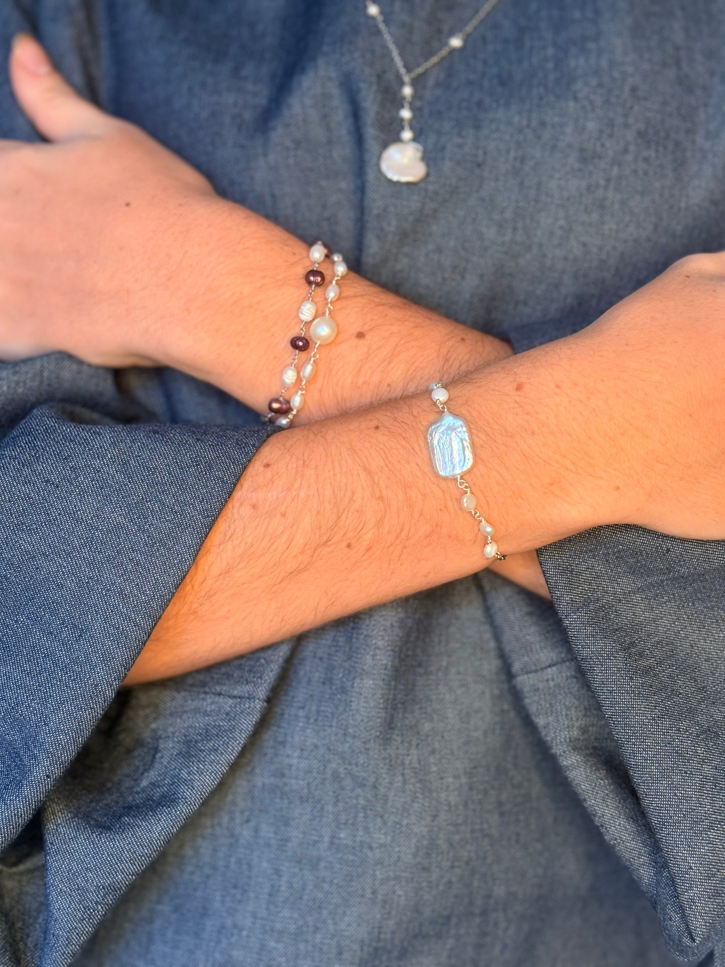 Bracelet de Perles - BLANCHE