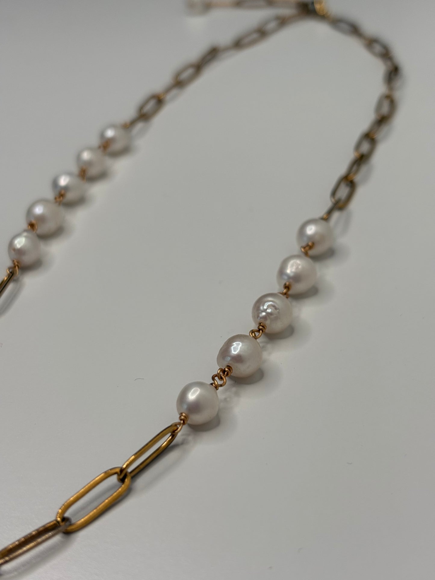 Perlenkette – Perlmuttfarben