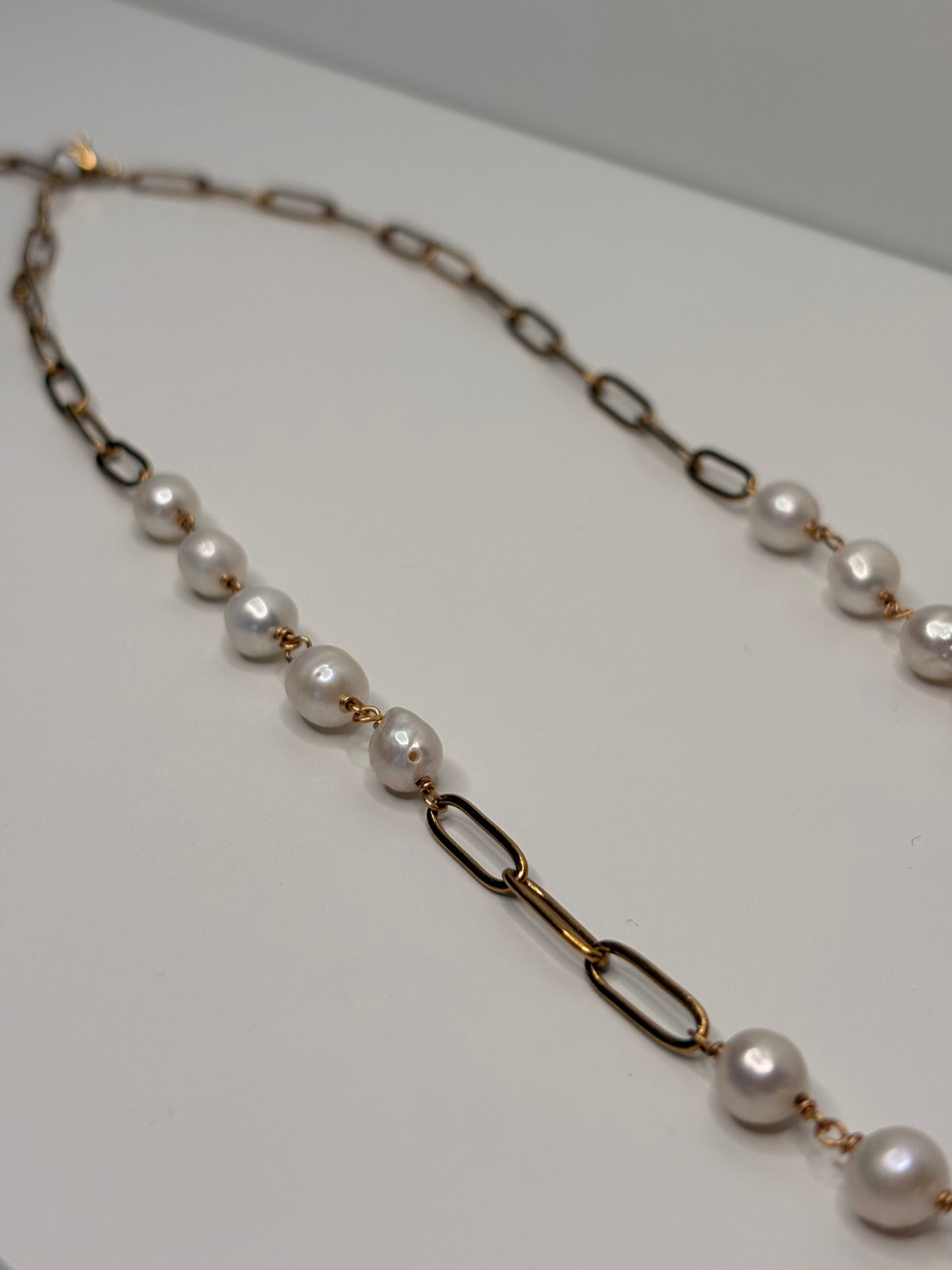 Perlenkette – Perlmuttfarben