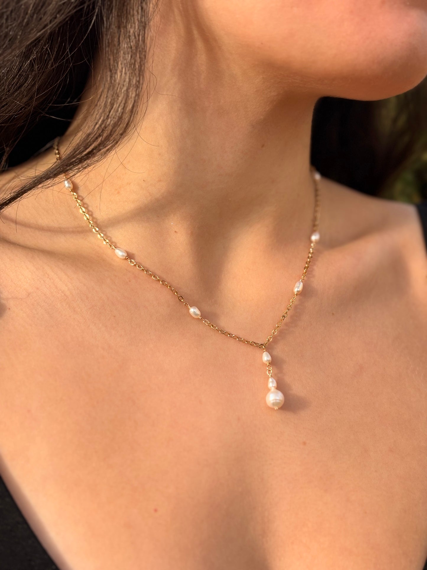 Pearl Necklace - Gold Essence