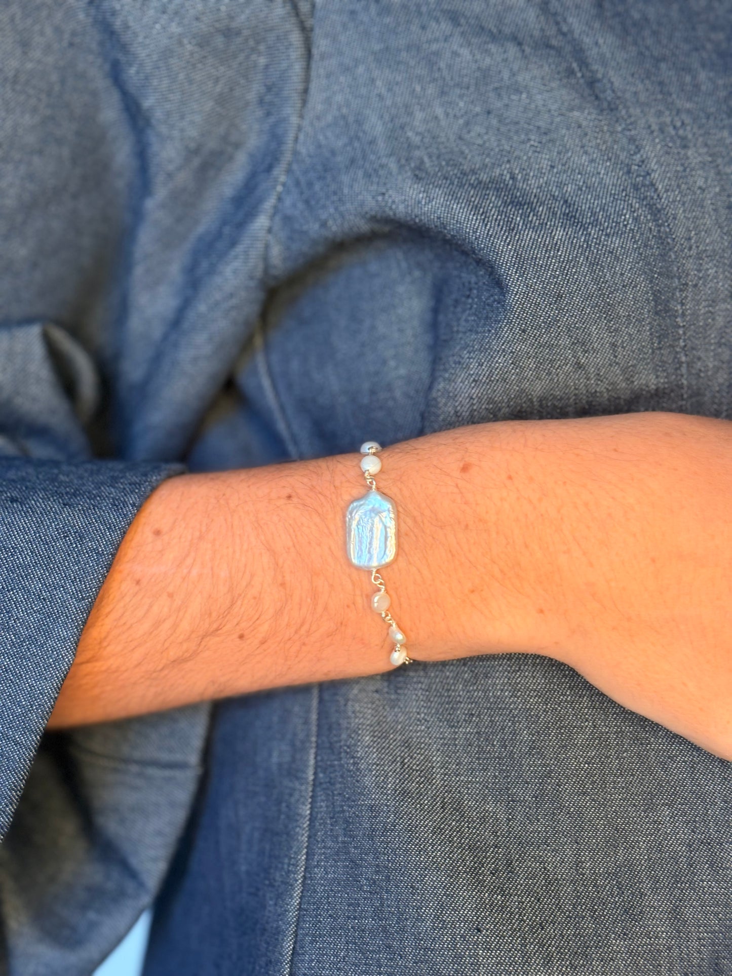 Bracelet de Perles - BLANCHE