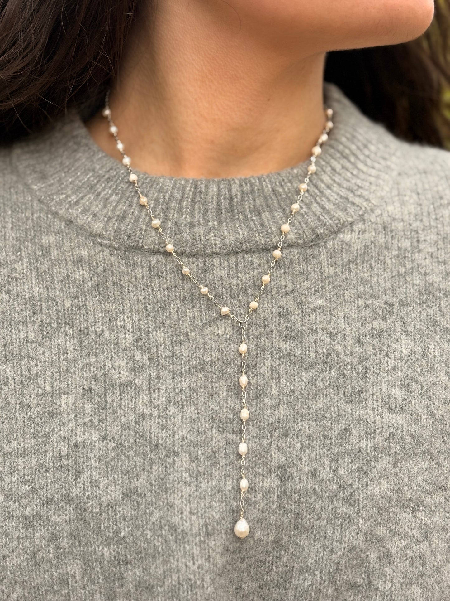 Collier de Perles - Cascade Perlée