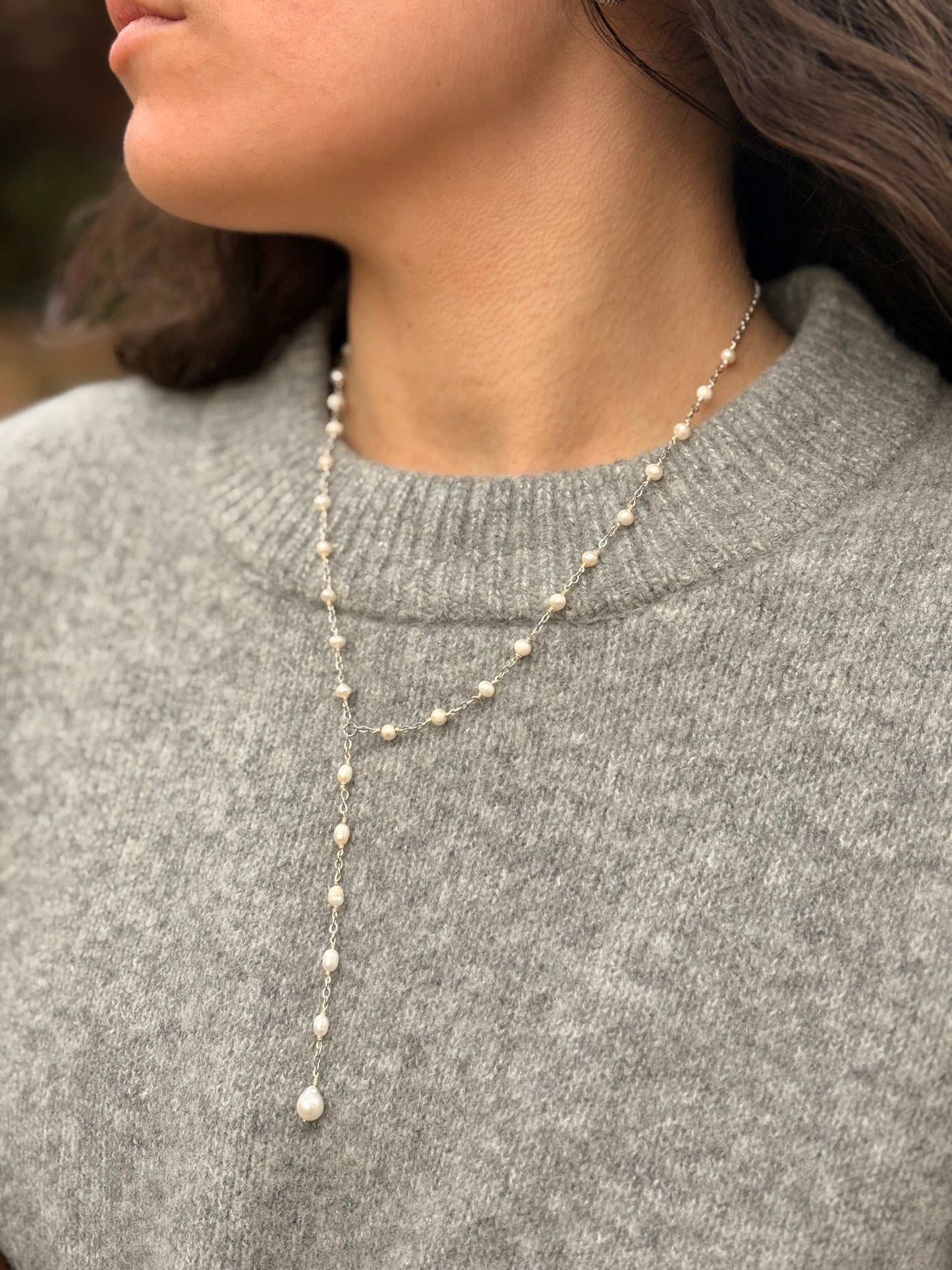 Collier de Perles - Cascade Perlée