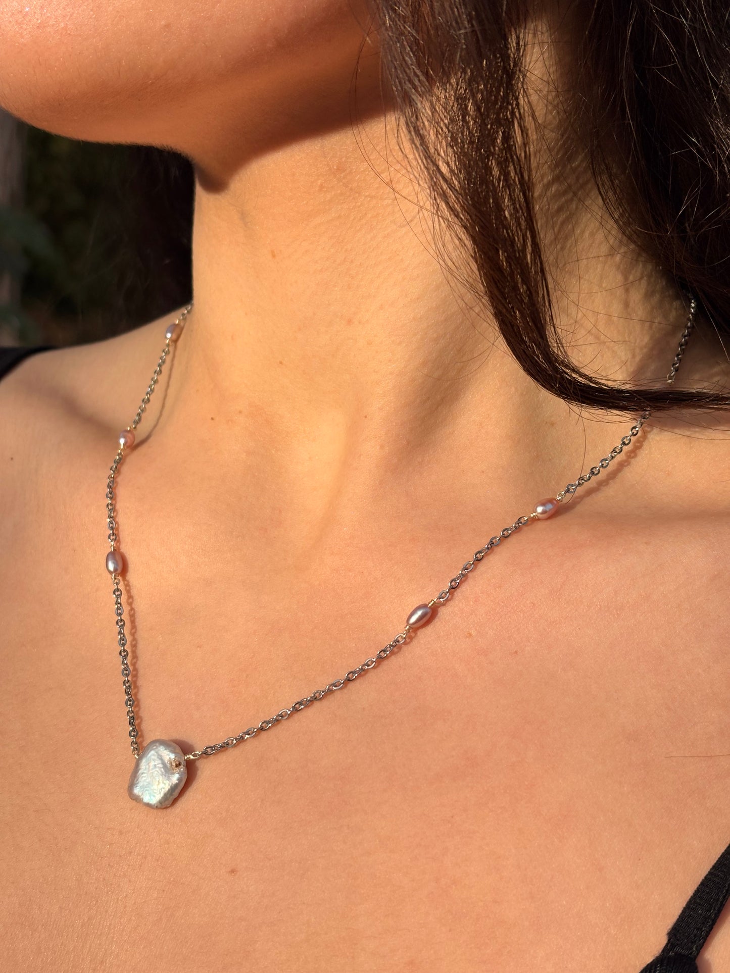 Perlenkette – Mitternachtsperle