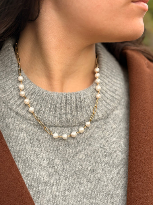 Collier de Perles- Nuance Perlée